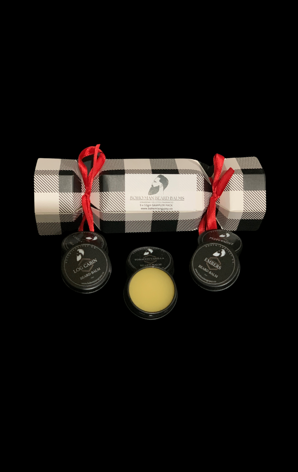Beard balm sampler pack.