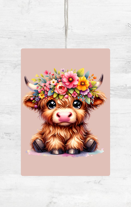 FLORAL COW AIR FRESHENER