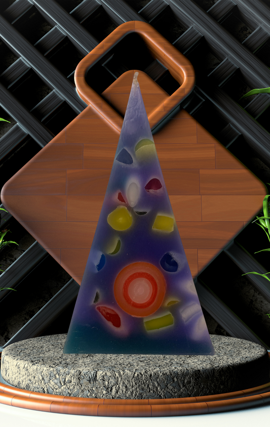 Lavender Pyramid Candle