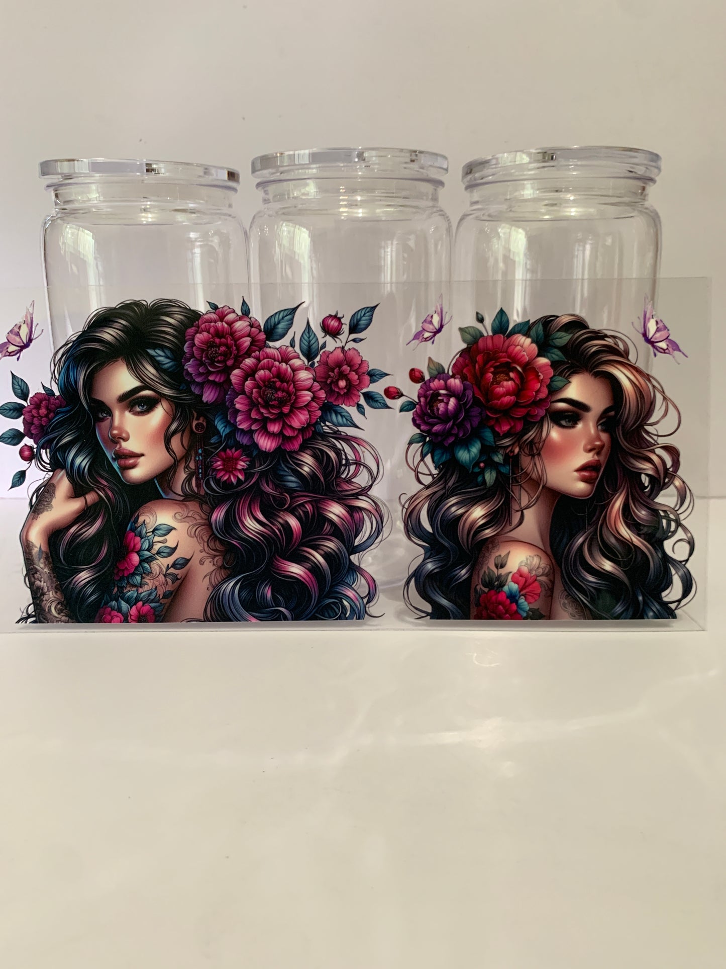 TATTOOED GIRLS TUMBLERS