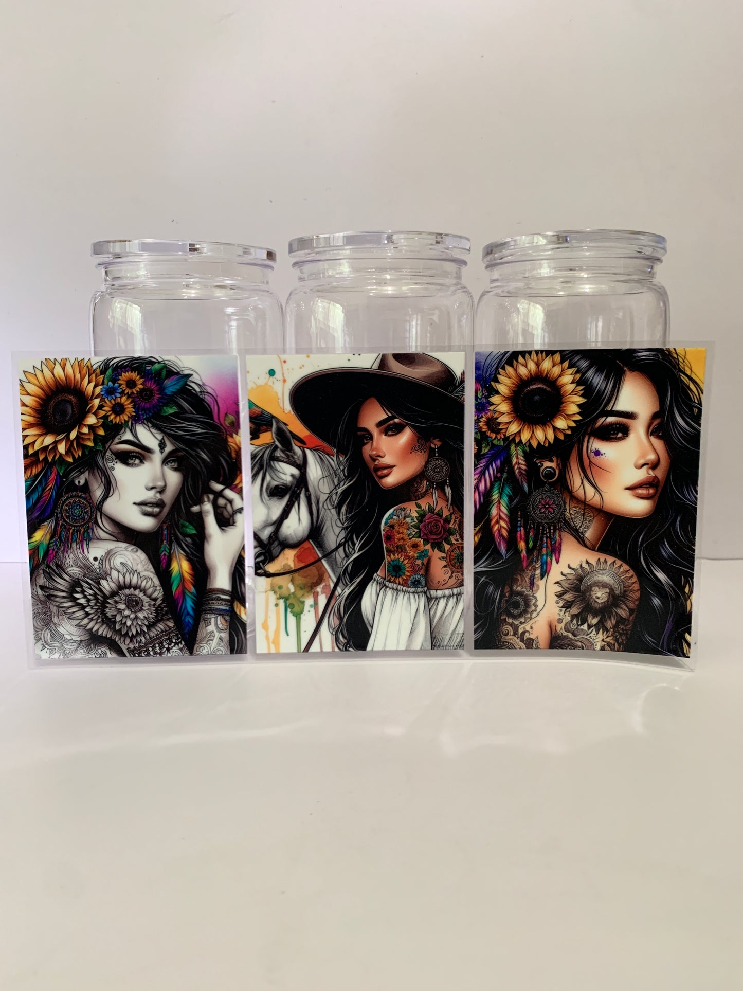 TATTOOED GIRLS TUMBLERS