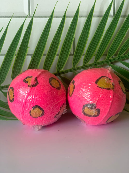 Pink Leopard Bath Bombs