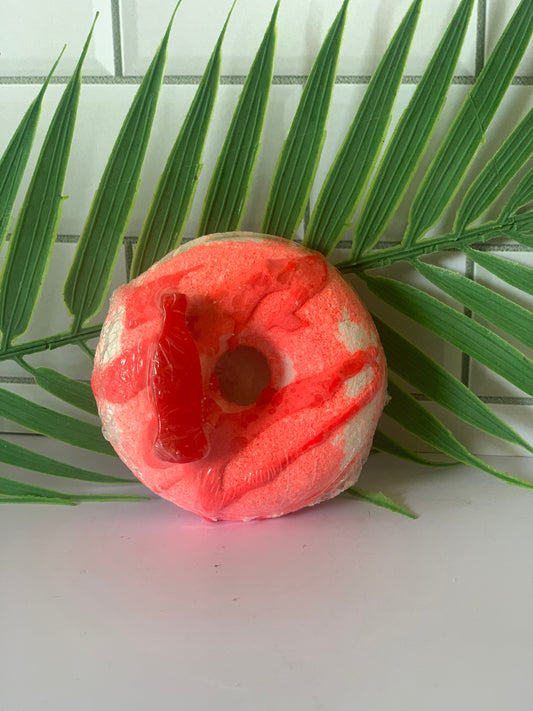 Strawberry soda pop Donut Bath Bomb