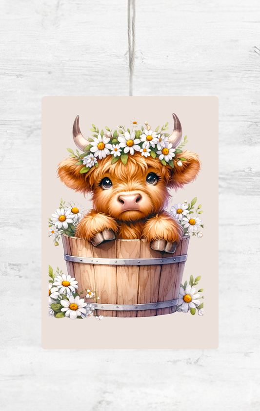 CUTE COW IN A BUCKET AIR FRESHENER
