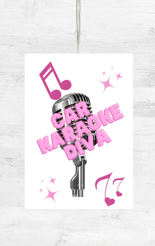 KARAOKE DIVA CAR AIR FRESHENER