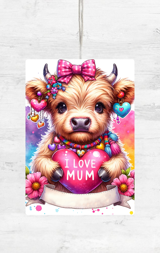 LOVE YOU MUM CAR AIR FRESHENER