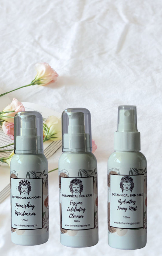 BOTANICAL MOISTURISER, TONER & ENZYME CLEANSER KIT
