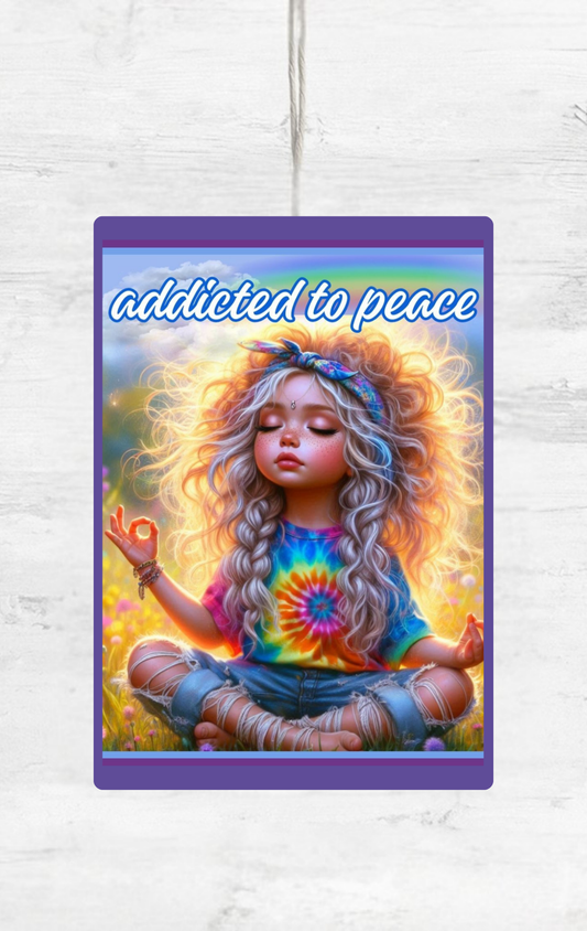 ADDICTED TO PEACE AIR FRESHENER