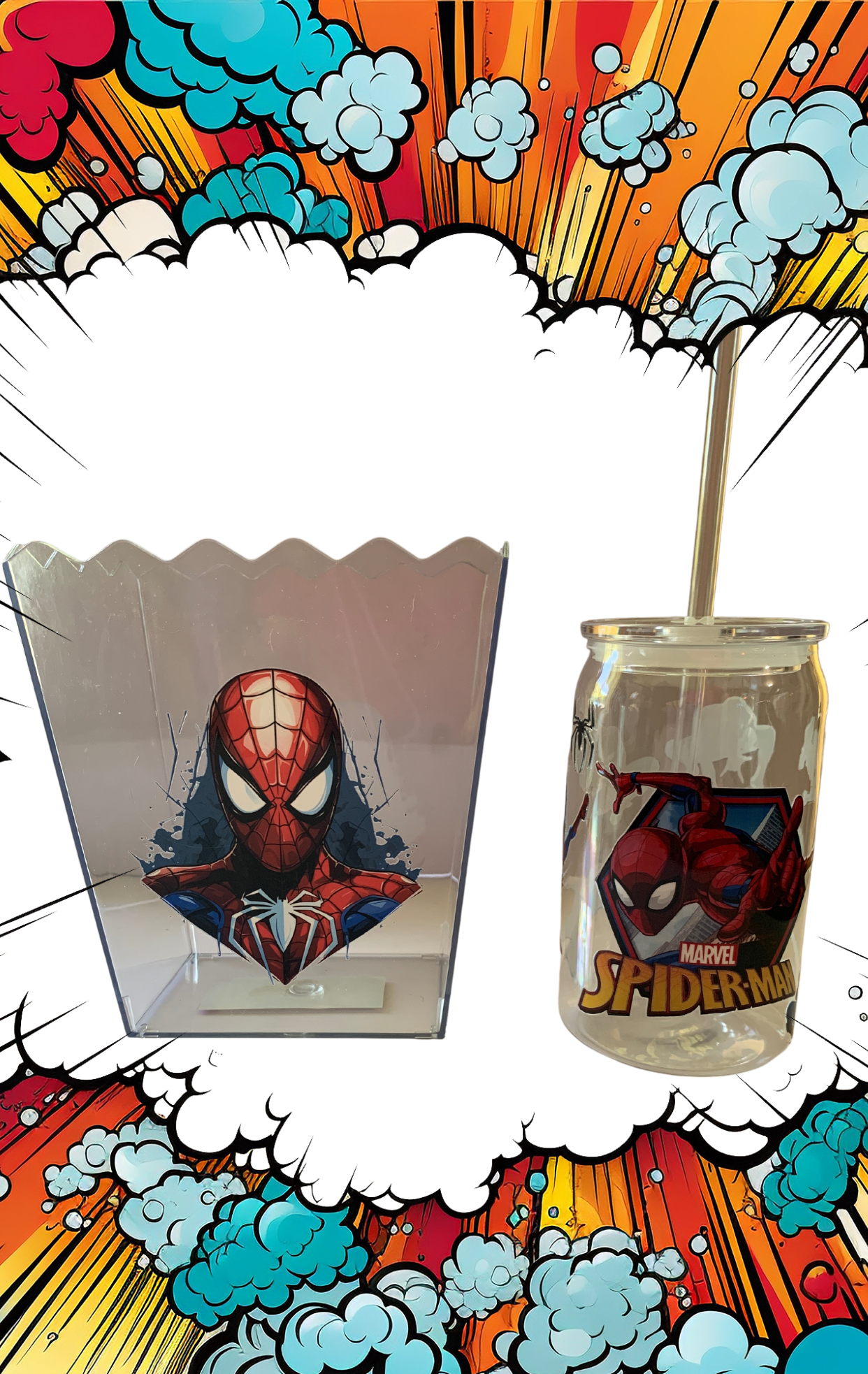 SPIDER MAN SNACK SET